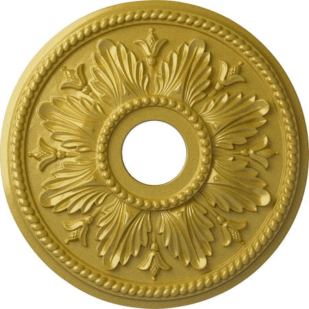 Edinburgh Ceiling Medallion (Fits Canopies up to 5 1/8"), 18 1/8"OD x 3 1/2"ID x 2 3/4"P, Rich Gold